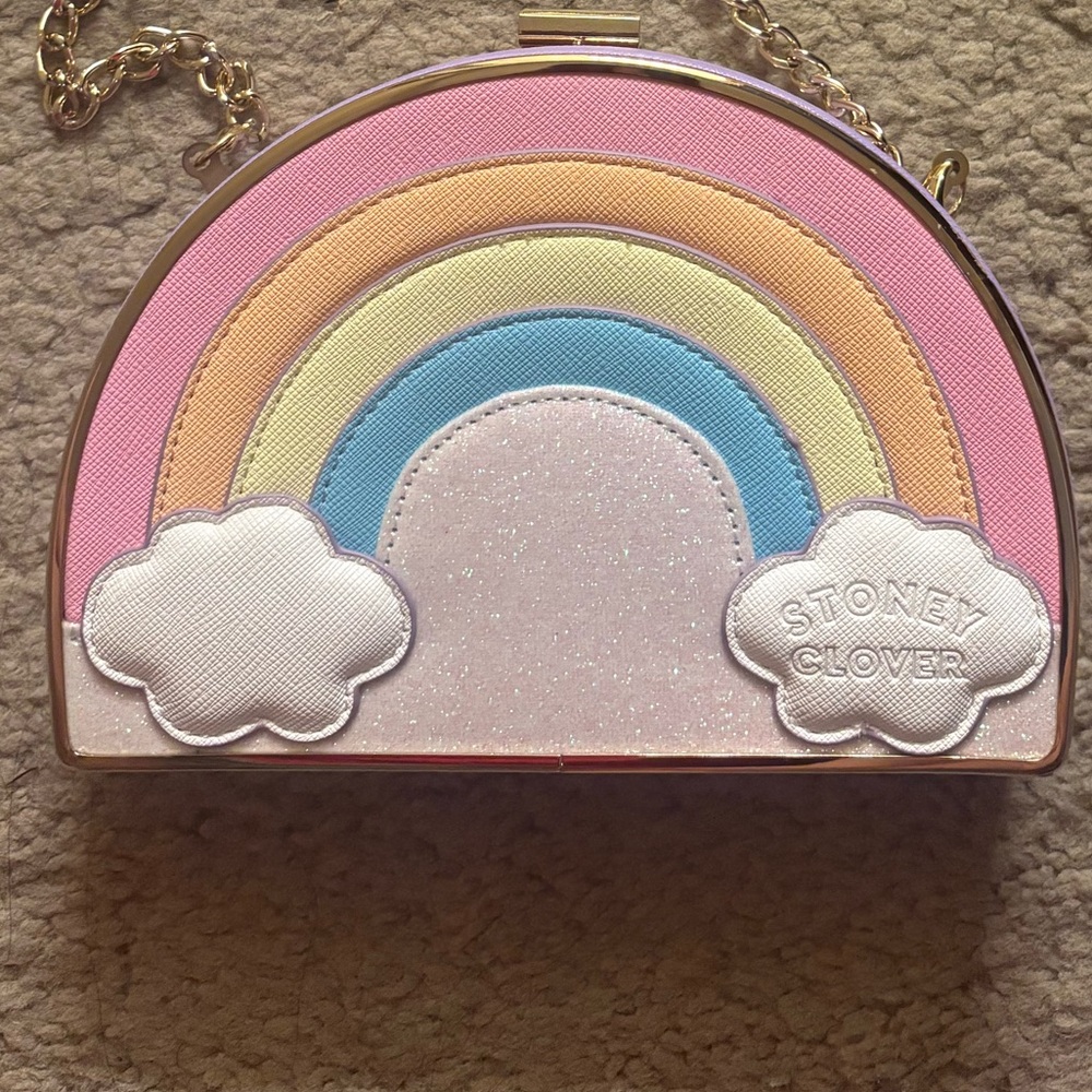 Stoney clover lane rainbow crossbody purse